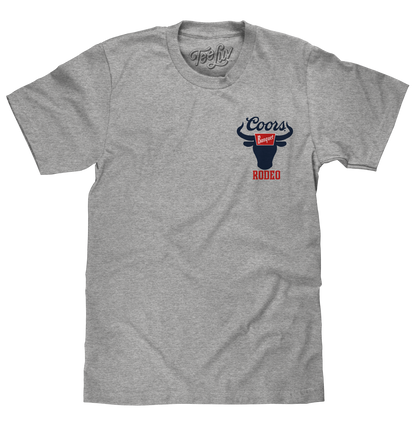 Coors Banquet Rodeo Bull Double-Sided T-Shirt – Athletic Heather