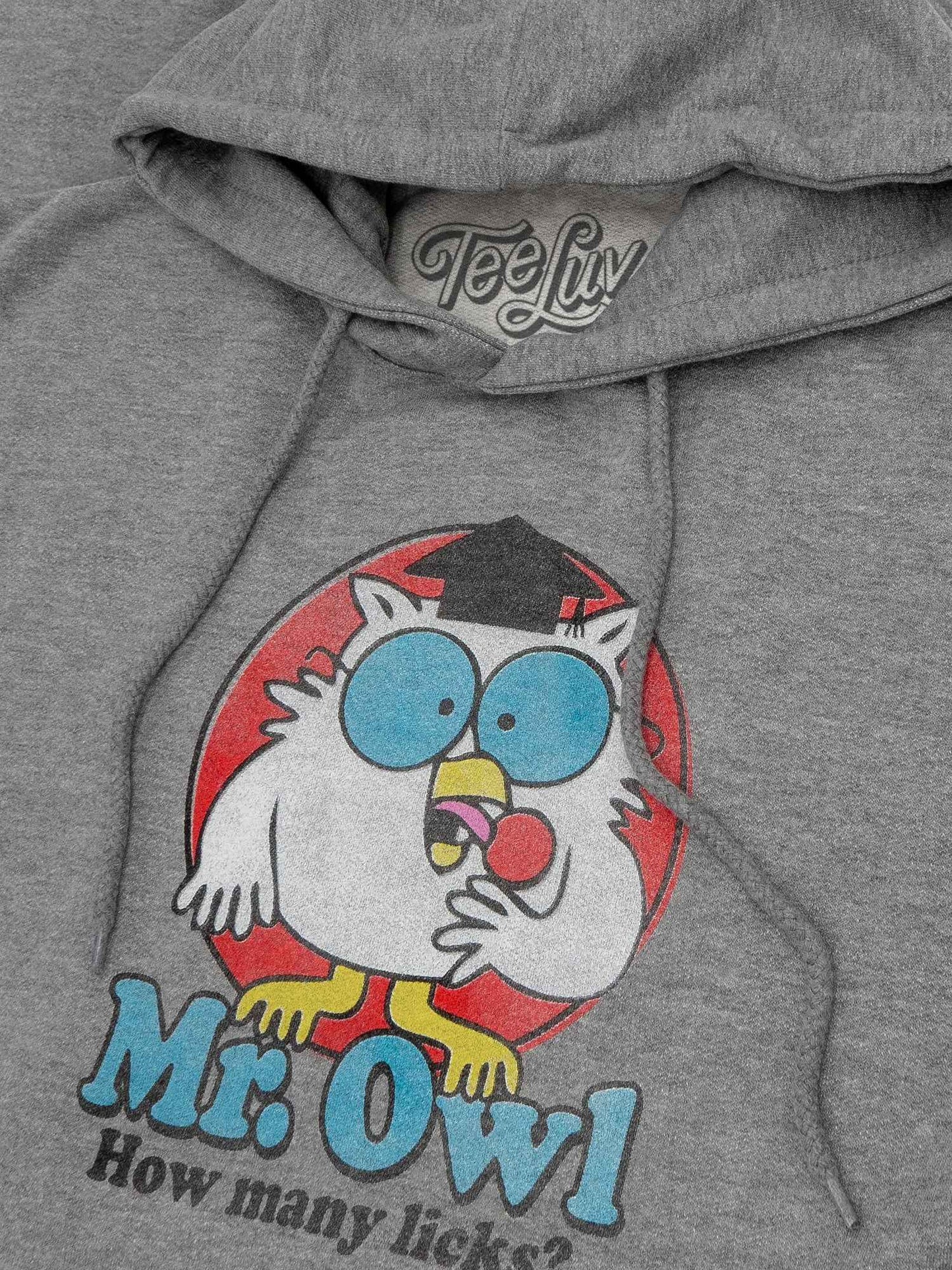 Tootsie Pop Mr. Owl 'How Many Licks?' Pullover Hoodie – Oxford Gray