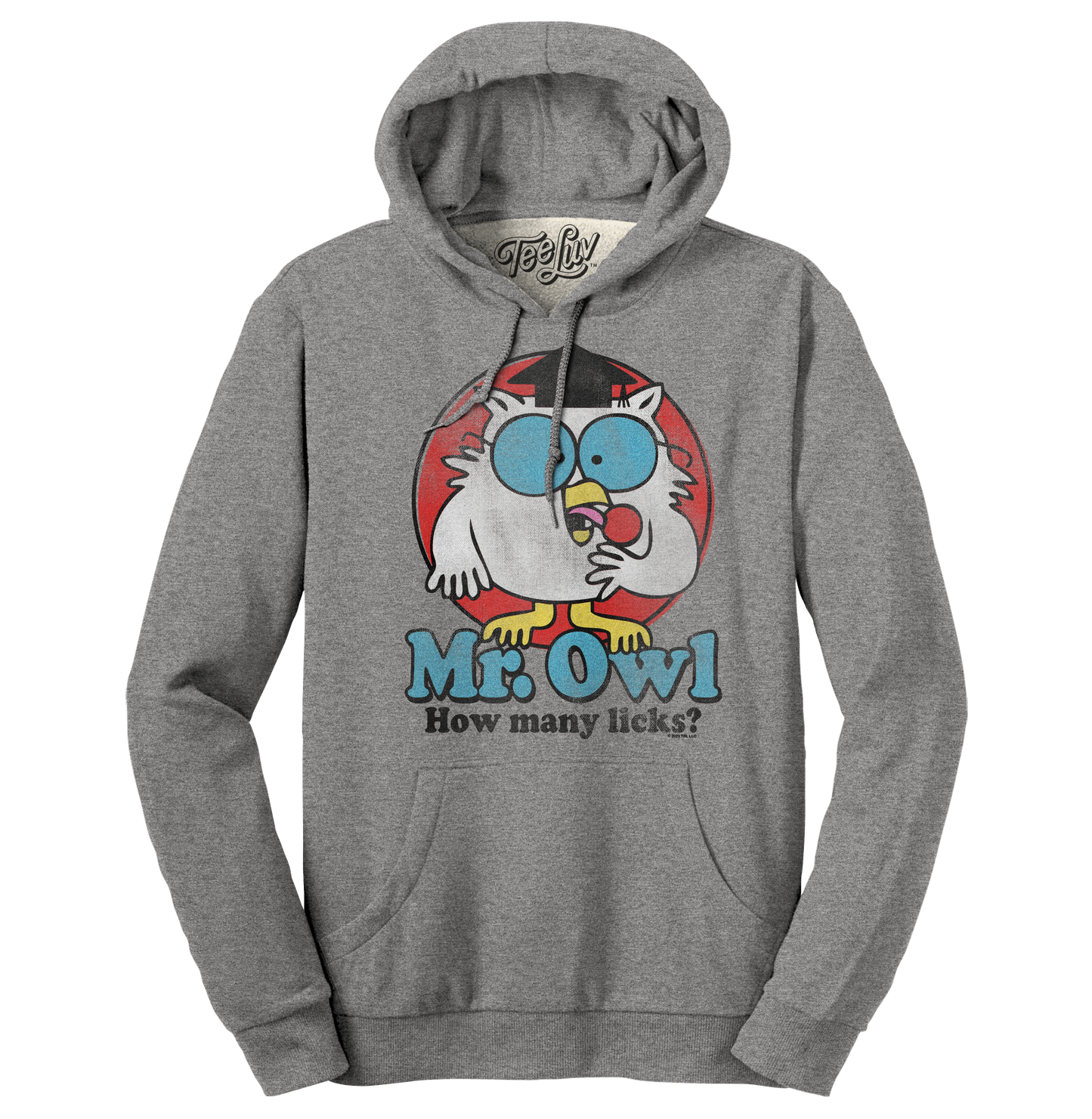 Tootsie Pop Mr. Owl 'How Many Licks?' Pullover Hoodie – Oxford Gray