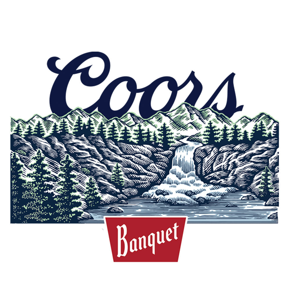 Coors Banquet Beer T-Shirt | Front & Back Print | White