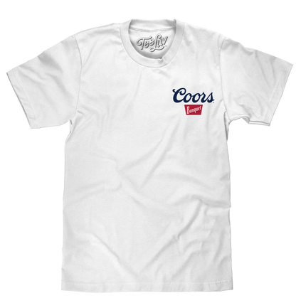 Coors Banquet Beer T-Shirt | Front & Back Print | White
