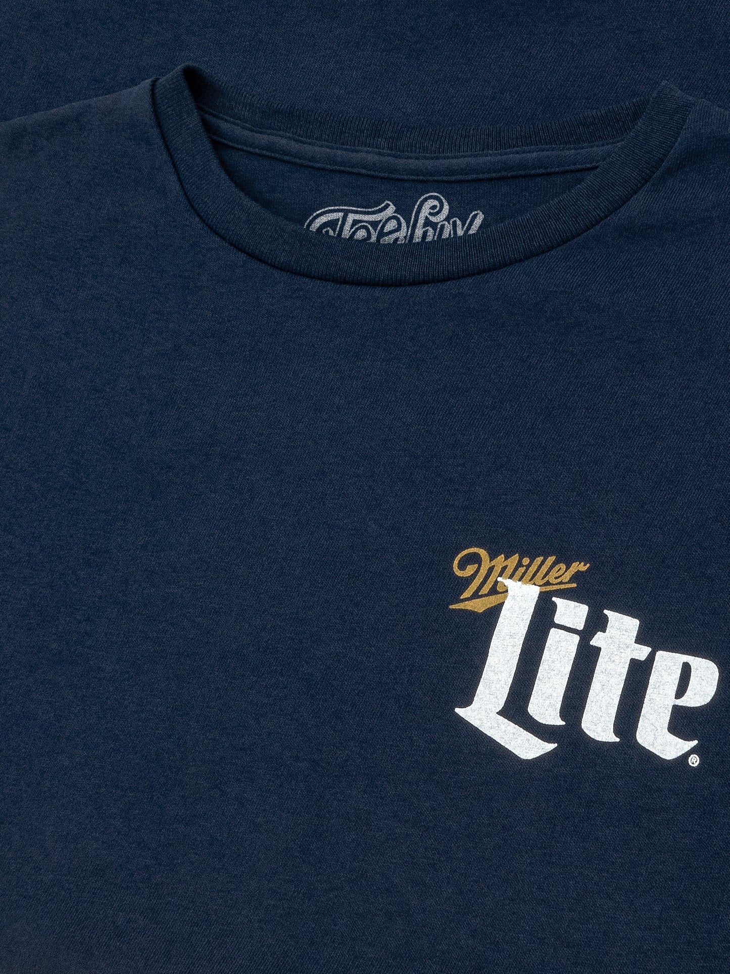 Miller Lite Logo Long Sleeve T-Shirt | Navy Blue