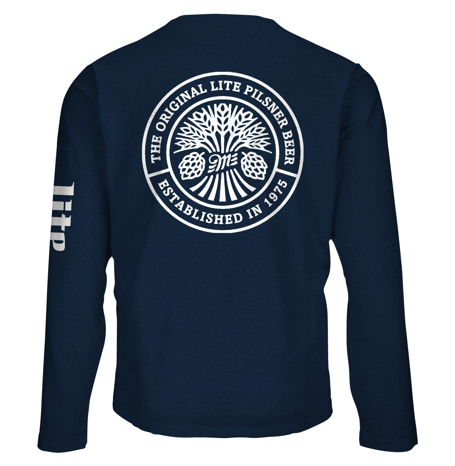 Miller Lite Logo Long Sleeve T-Shirt | Navy Blue
