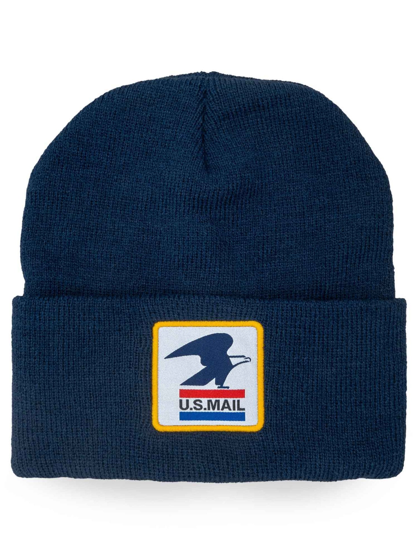 USPS Standing Eagle U.S. Mail Embroidered Cuffed Beanie | Navy