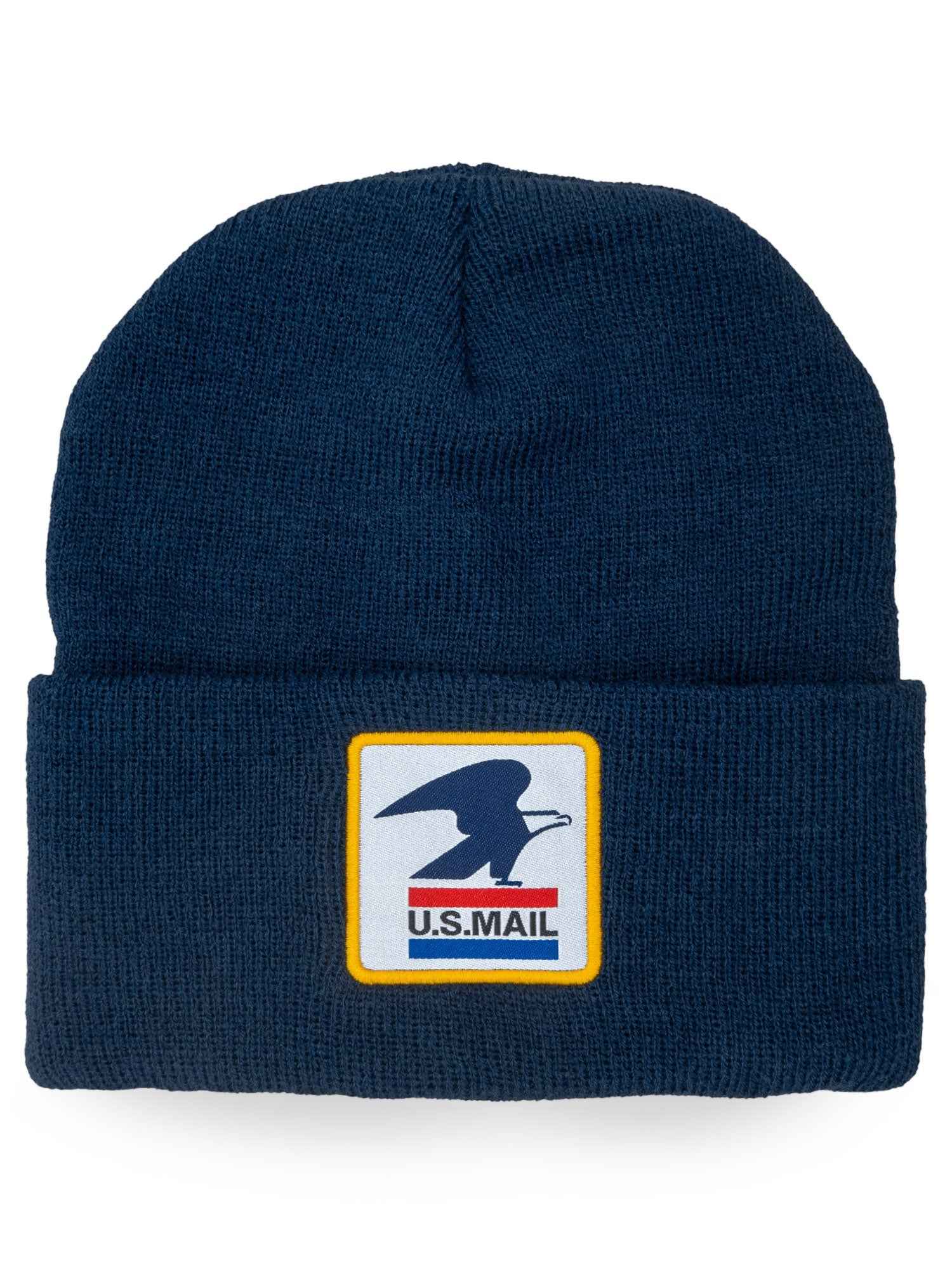 USPS Standing Eagle U.S. Mail Embroidered Cuffed Beanie | Navy