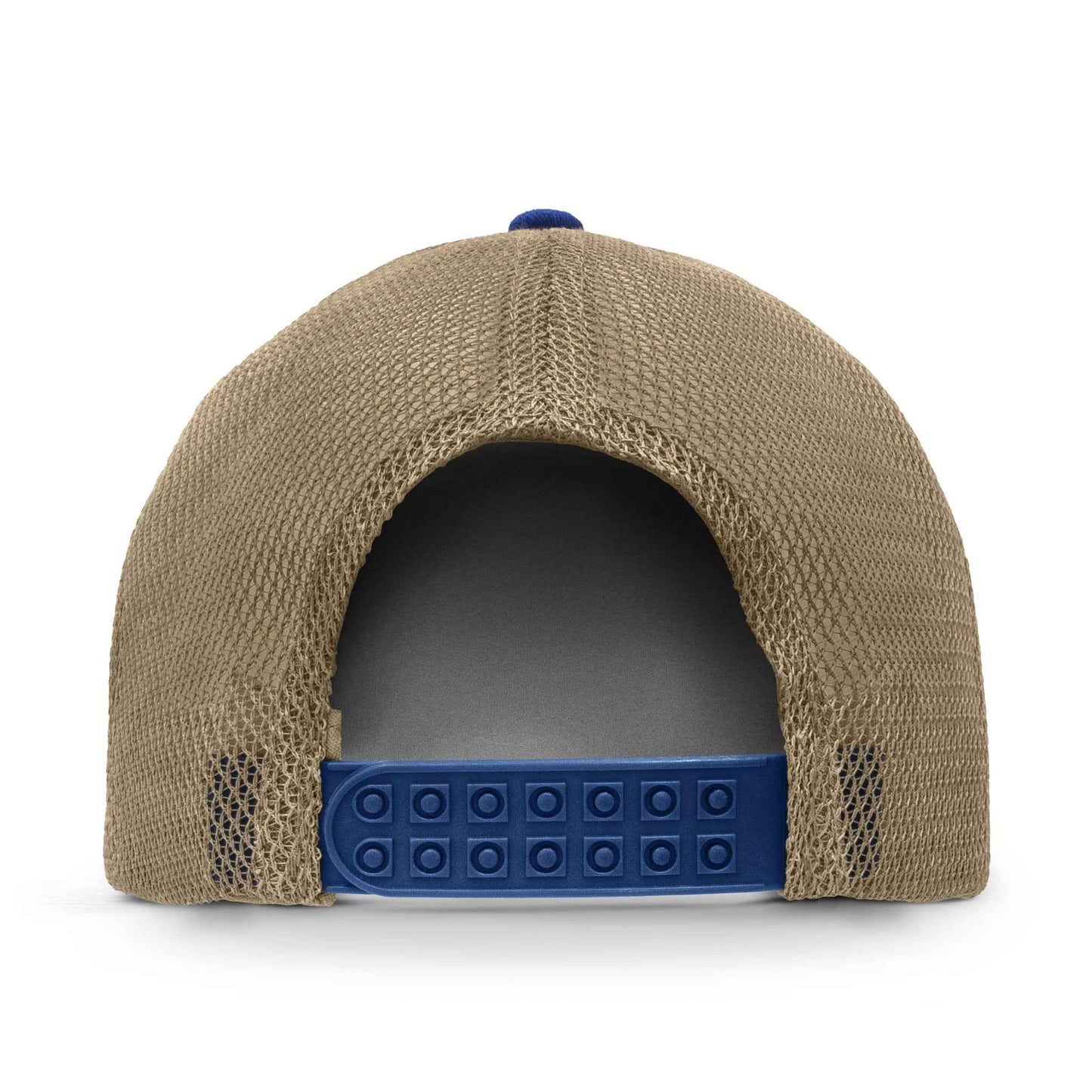 Old Bay Seasoning Crab Logo Mesh Back Trucker Hat | Blue & Tan