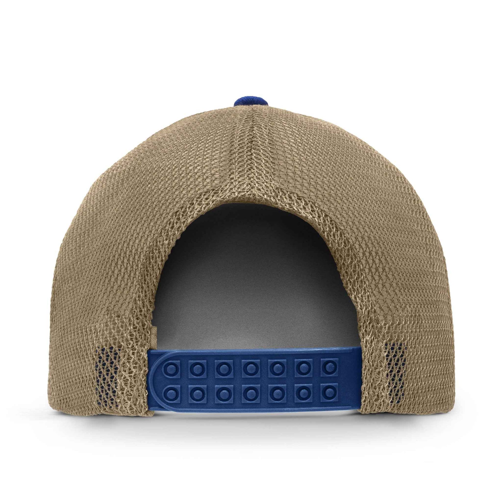 Old Bay Seasoning Crab Logo Mesh Back Trucker Hat | Blue & Tan