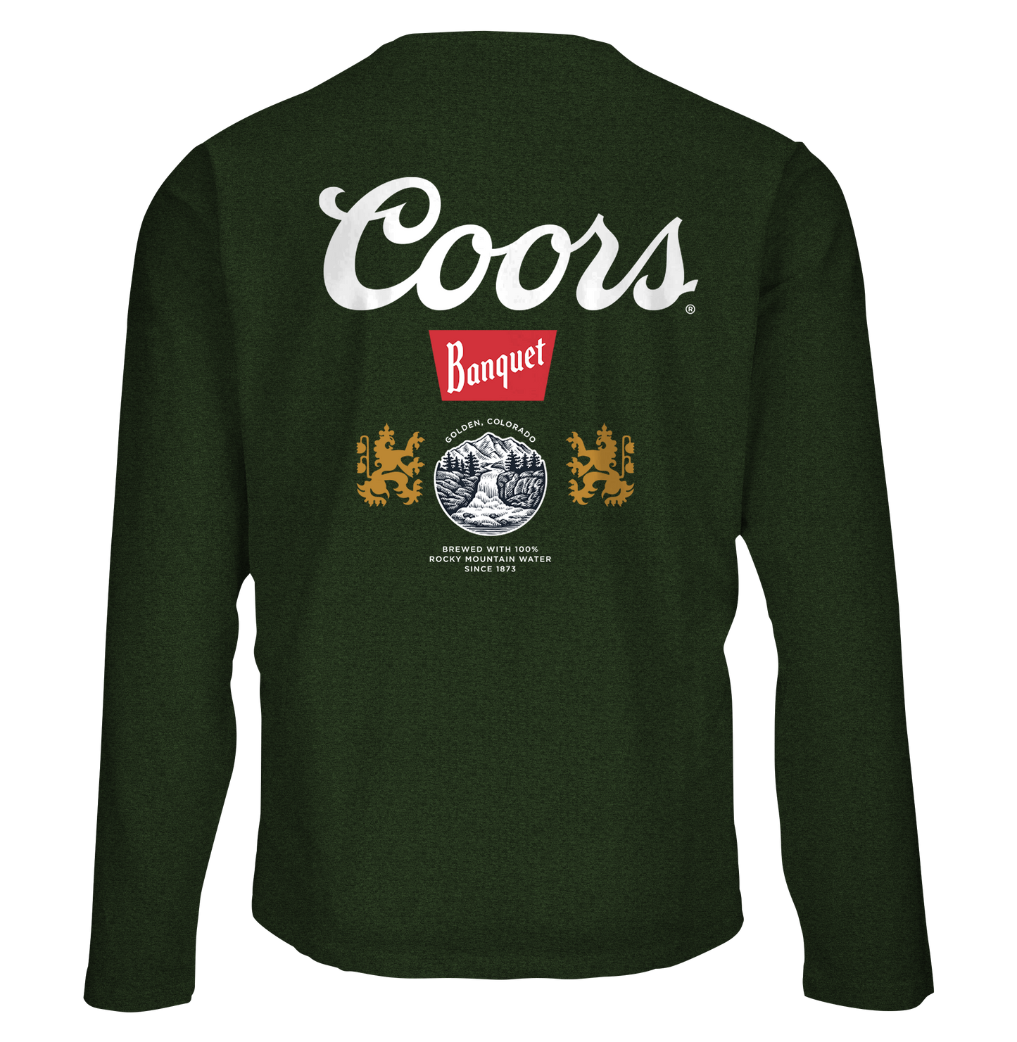 Coors Banquet Double-Sided Long Sleeve T-Shirt | Forest Green