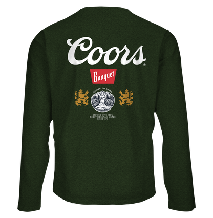 Coors Banquet Double-Sided Long Sleeve T-Shirt | Forest Green
