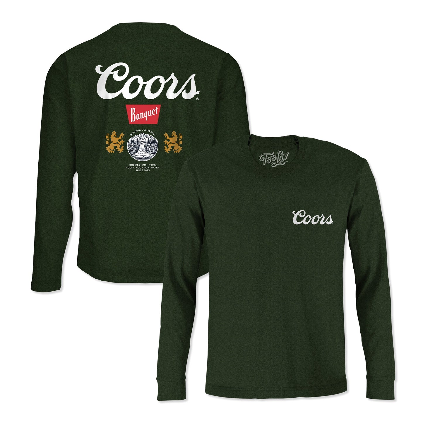 Coors Banquet Double-Sided Long Sleeve T-Shirt | Forest Green