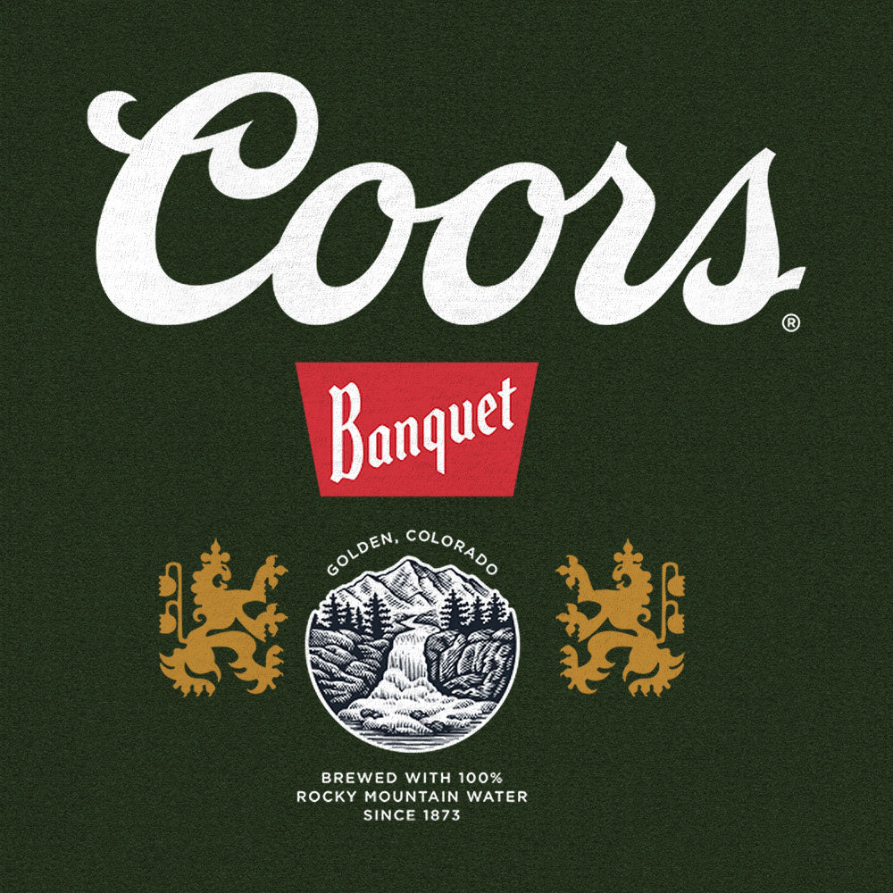 Coors Banquet Double-Sided Long Sleeve T-Shirt | Forest Green