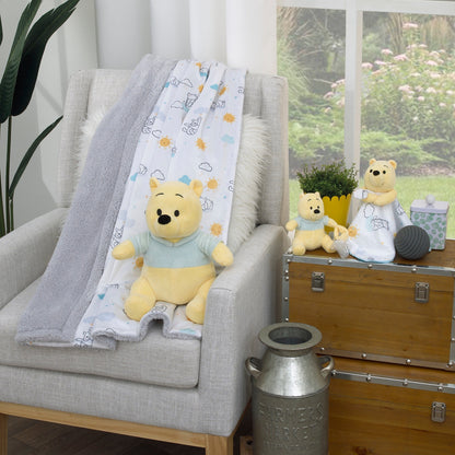 Disney Baby Winnie the Pooh Yellow & Aqua Plush