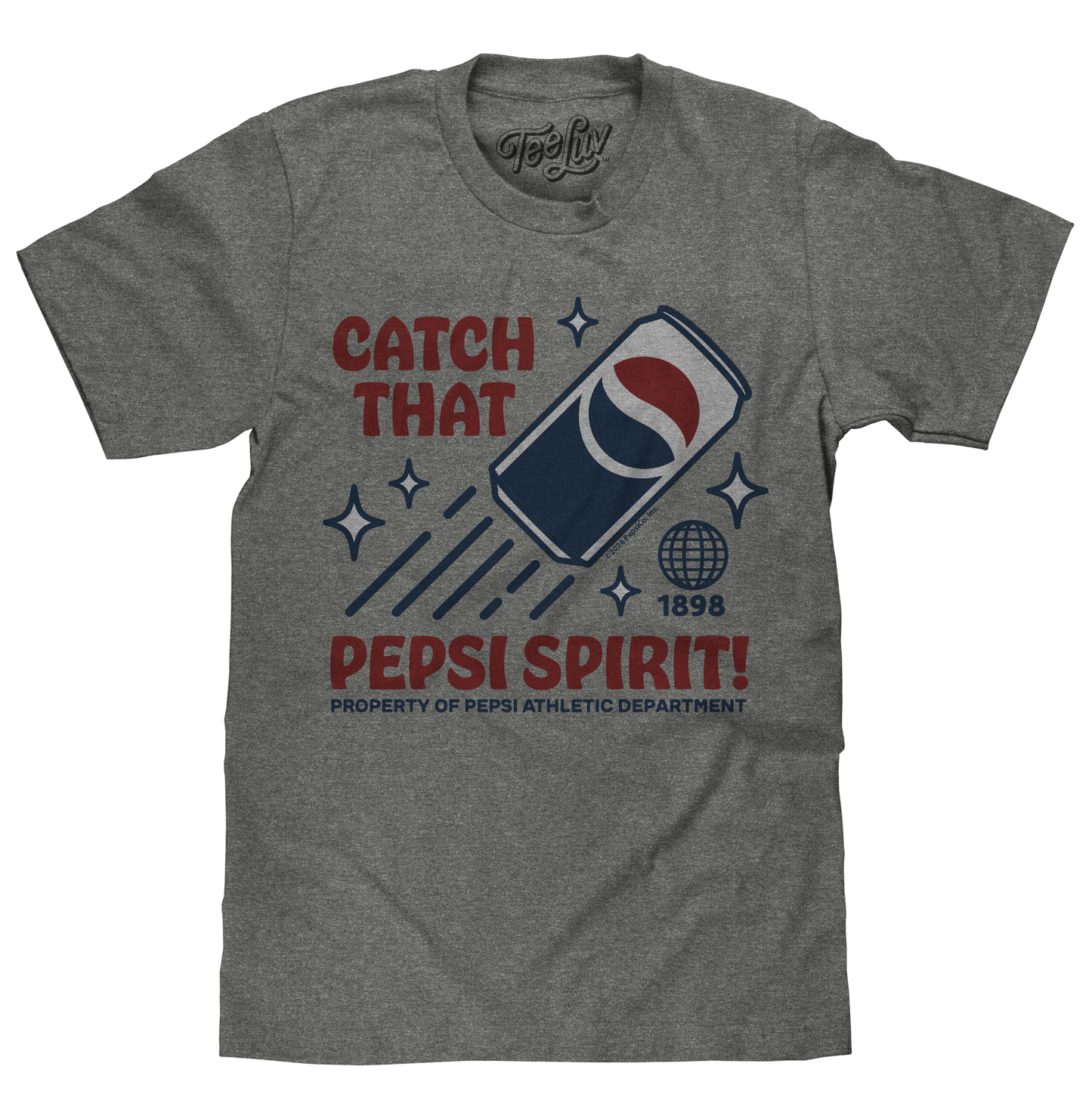 Pepsi 'Catch That Pepsi Spirit' Retro Can T-Shirt – Graphite Heather