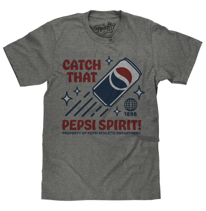 Pepsi 'Catch That Pepsi Spirit' Retro Can T-Shirt – Graphite Heather