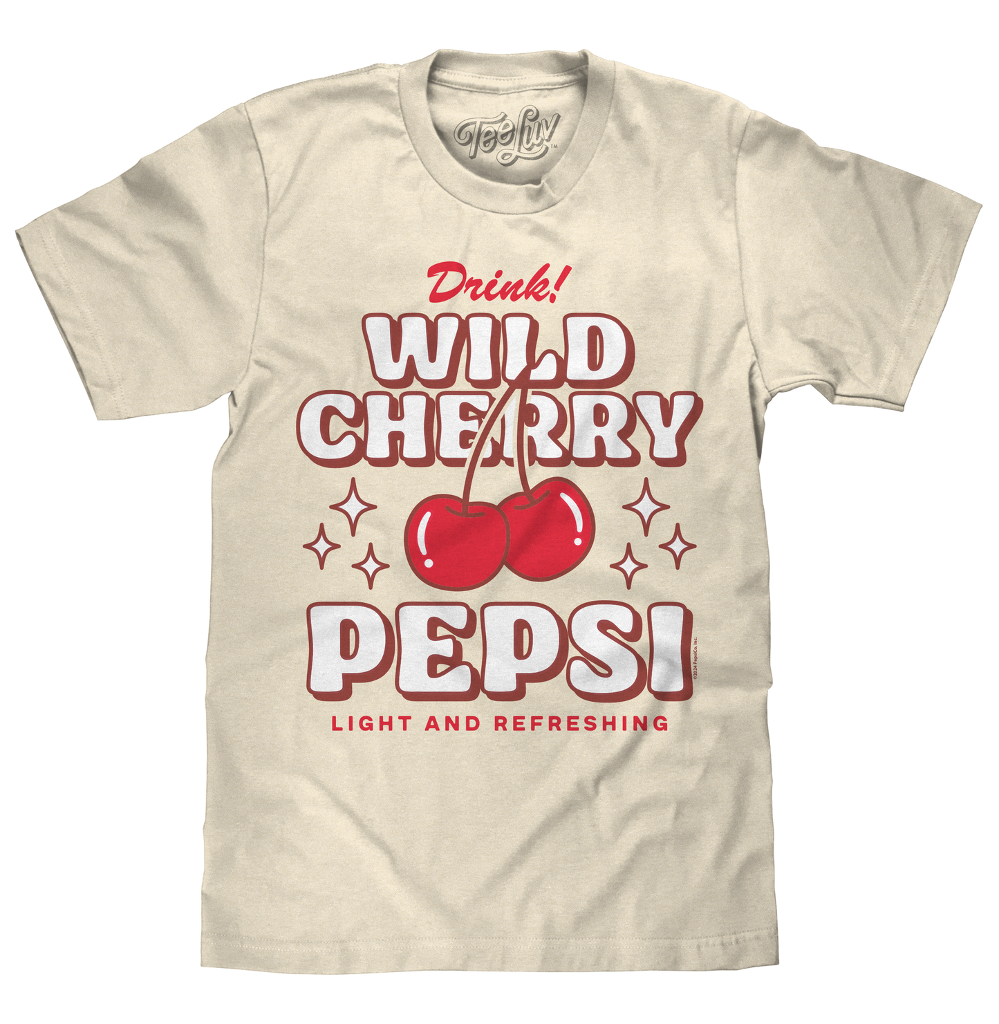 Wild Cherry Pepsi T-Shirt | Retro 70s Logo | "Drink Wild Cherry Pepsi" | Vintage White