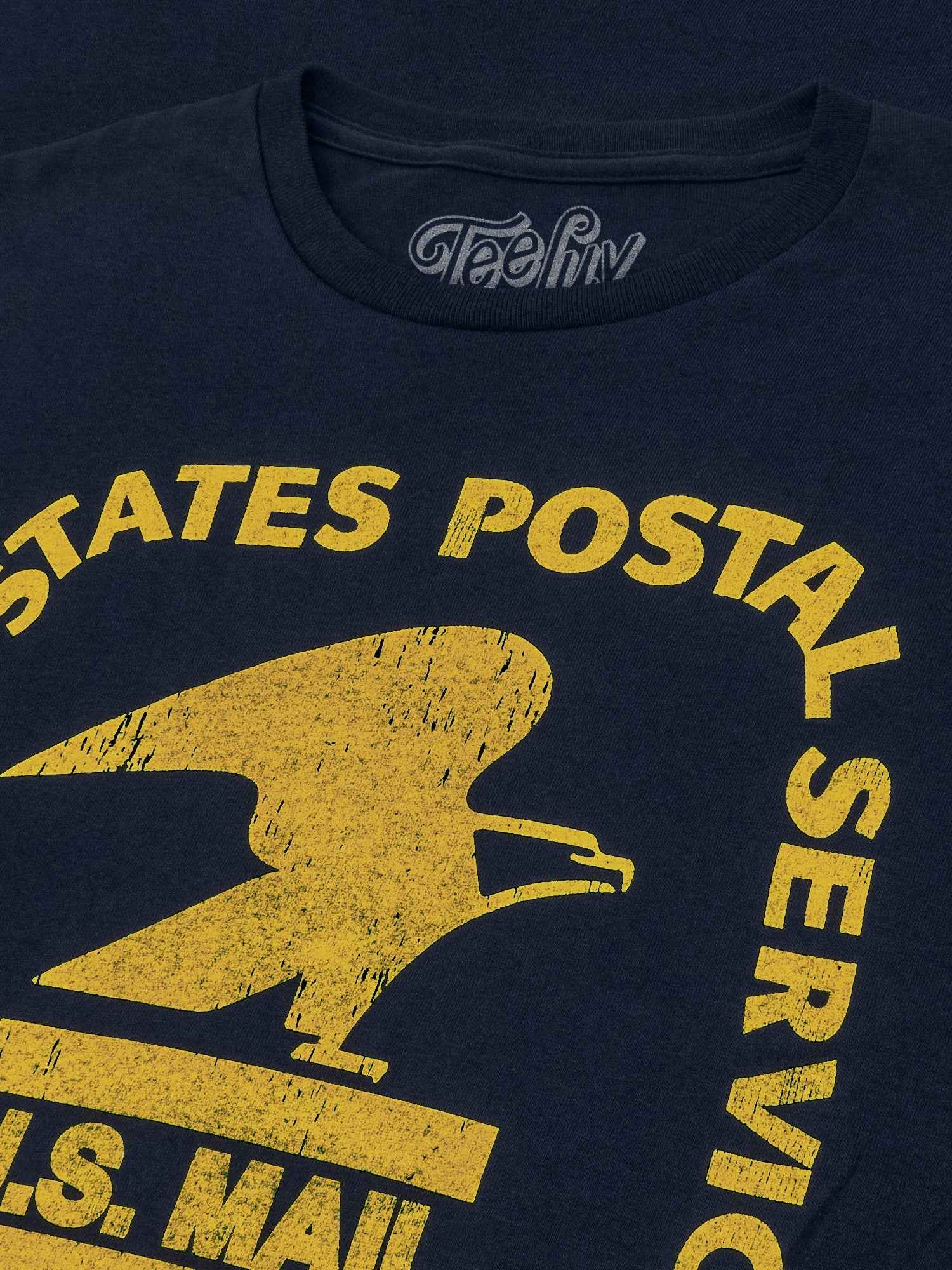 USPS Standing Eagle Logo Long Sleeve T-Shirt | Navy Blue