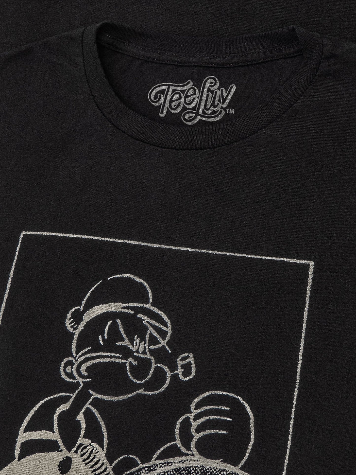 Popeye the Sailor Man 'Salty' T-Shirt – Black