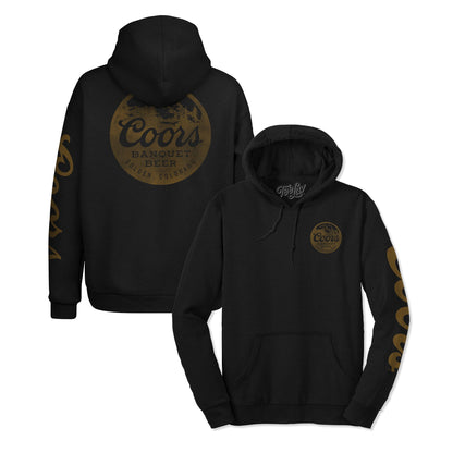 Coors Banquet Triple-Print Pullover Hoodie – Black