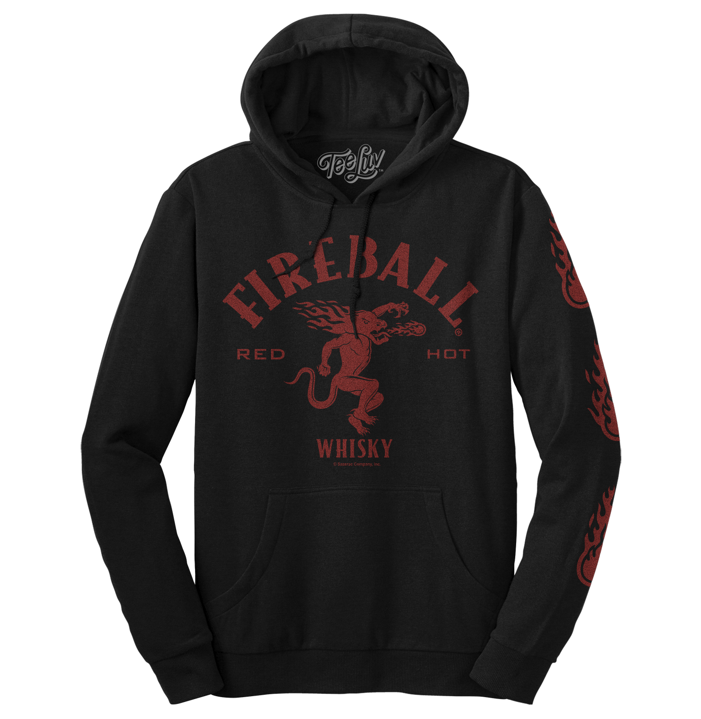 Fireball Cinnamon Whisky Dragon Pullover Hoodie – Black