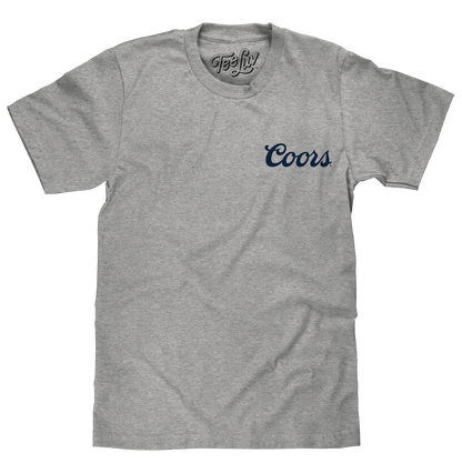 Coors Banquet "Since 1873" T-Shirt | Front & Back Print | Athletic Heather Gray