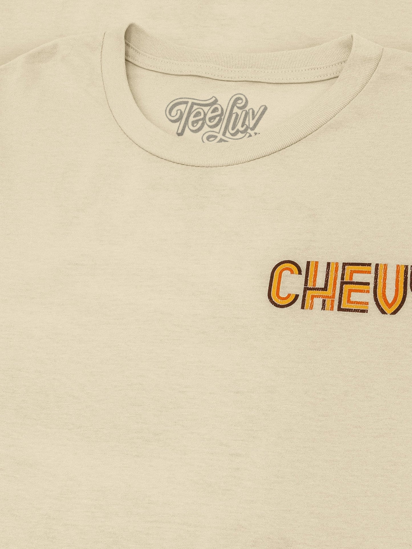 Chevy Chevelle '71 T-Shirt | Distressed Front & Back Print | Cream