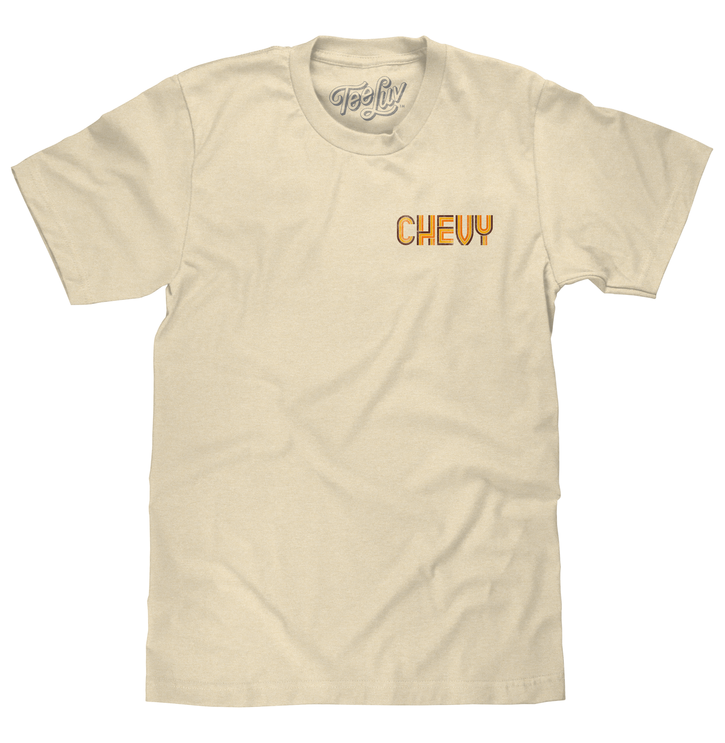 Chevy Chevelle '71 T-Shirt | Distressed Front & Back Print | Cream