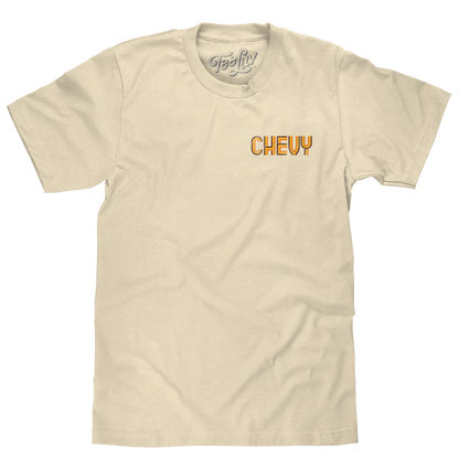 Chevy Chevelle '71 T-Shirt | Distressed Front & Back Print | Cream
