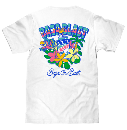 Mountain Dew Baja Blast Tropical Double-Sided T-Shirt – White