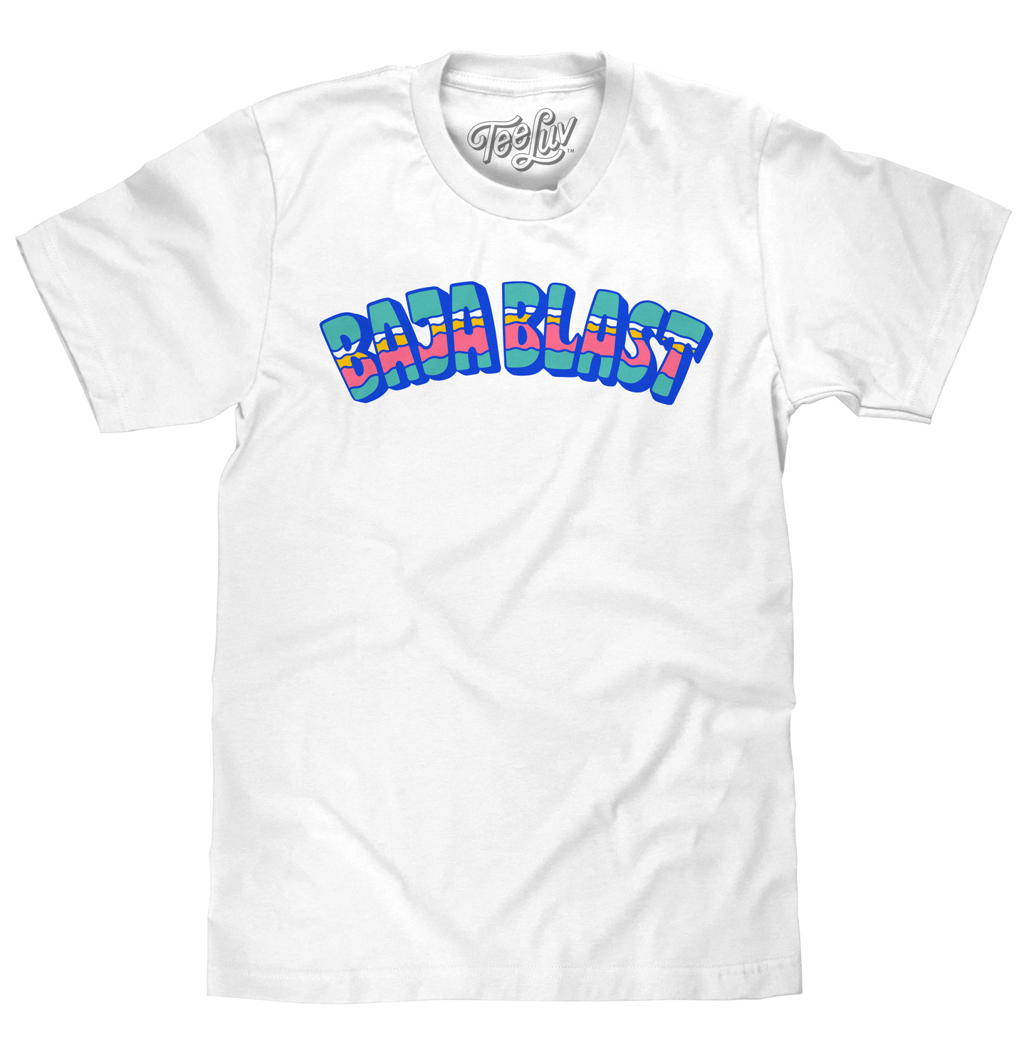 Mountain Dew Baja Blast Tropical Double-Sided T-Shirt – White