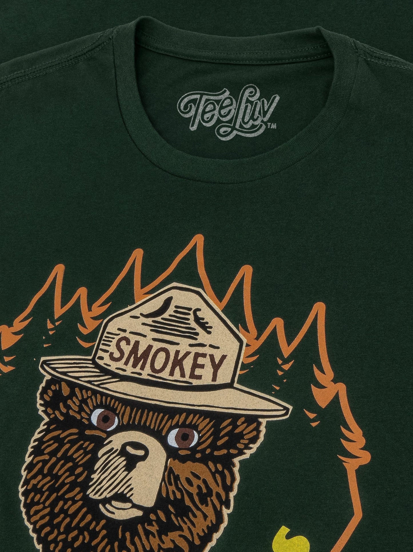 Smokey Bear 'Keep It Green' Prevent Wildfires T-Shirt – Forest Green