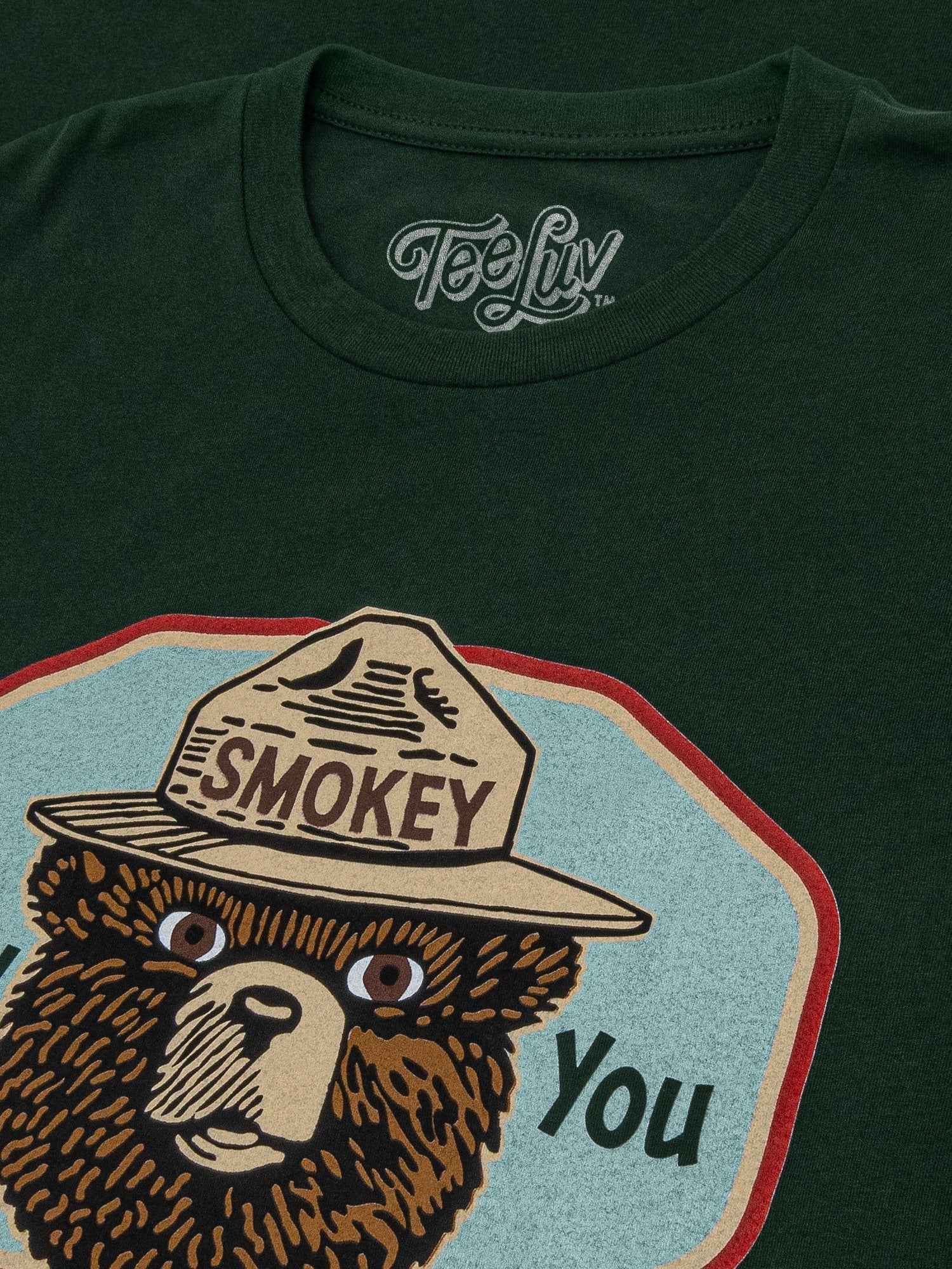 Smokey Bear 'Only You Can Prevent Wildfires' T-Shirt – Forest Green