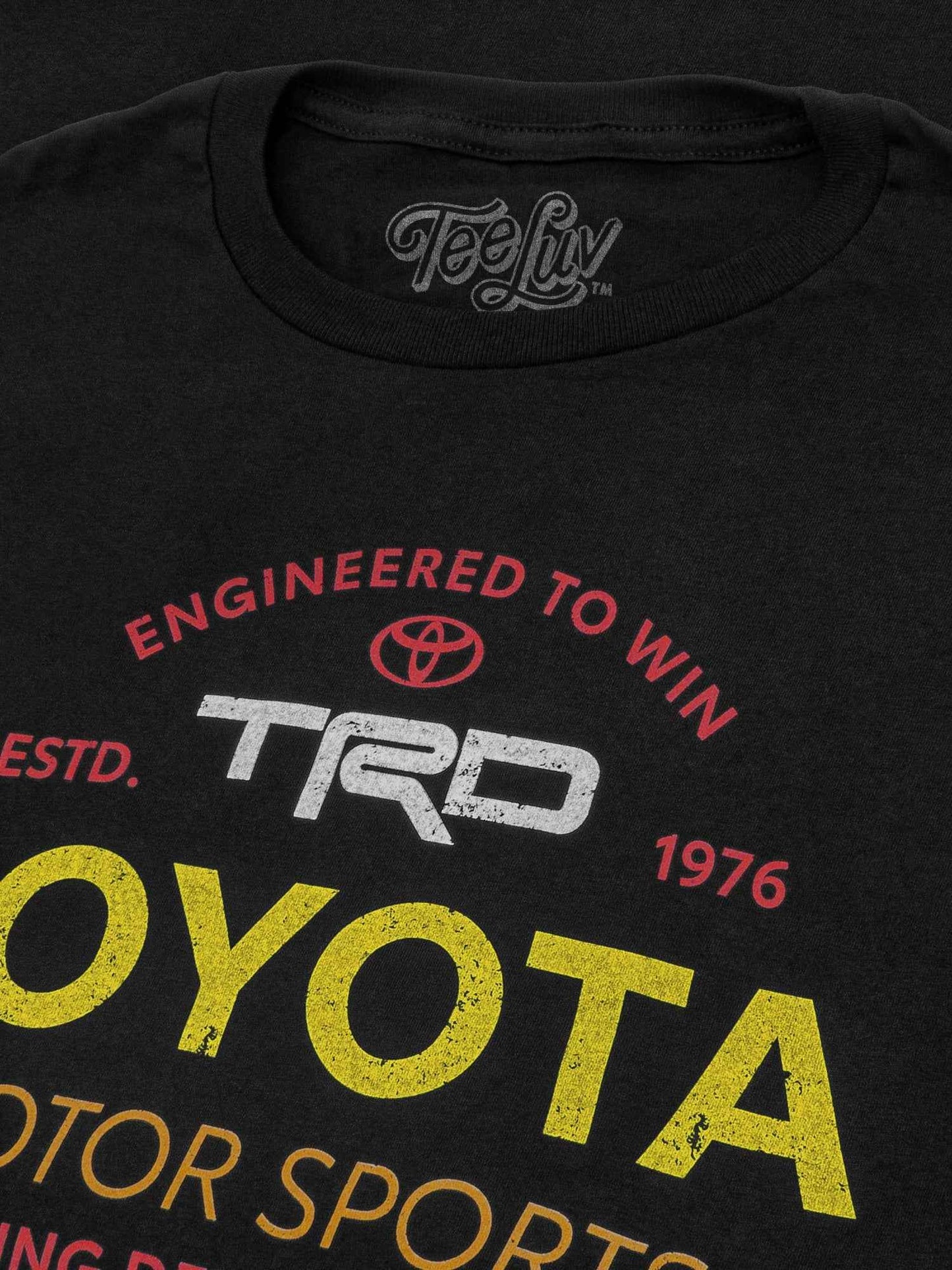 Toyota TRD 'Engineered To Win' Motor Sports T-Shirt – Black