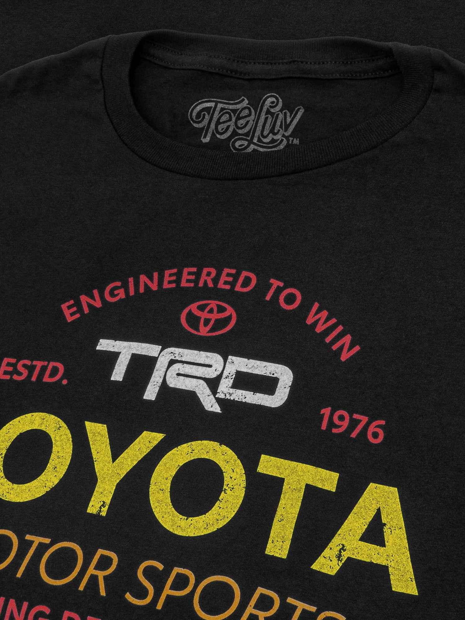 Toyota TRD 'Engineered To Win' Motor Sports T-Shirt – Black