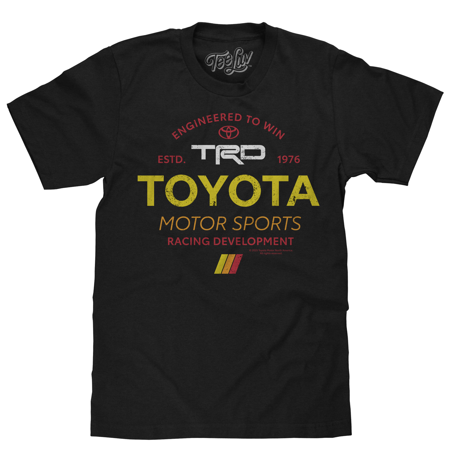 Toyota TRD 'Engineered To Win' Motor Sports T-Shirt – Black