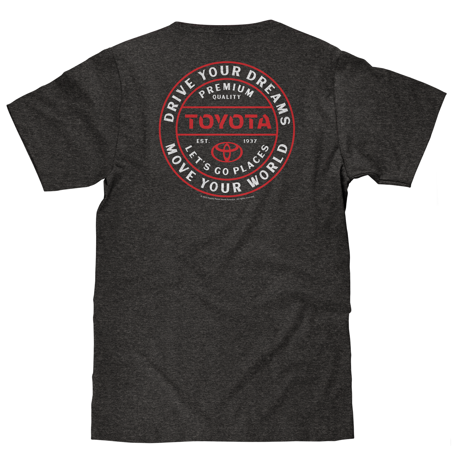 Toyota 'Drive Your Dreams' Double-Sided T-Shirt – Charcoal Heather