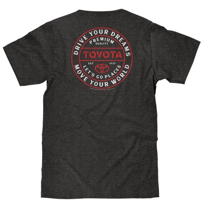 Toyota 'Drive Your Dreams' Double-Sided T-Shirt – Charcoal Heather