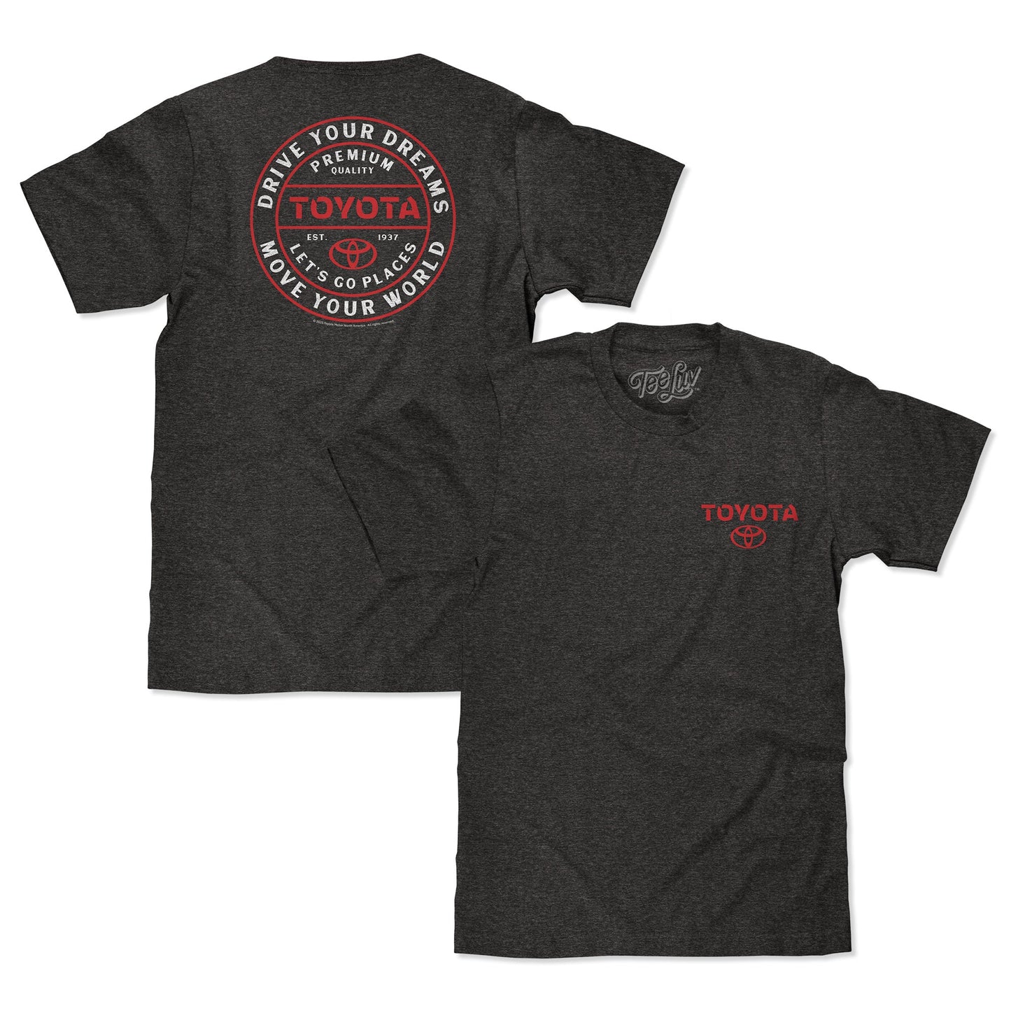 Toyota 'Drive Your Dreams' Double-Sided T-Shirt – Charcoal Heather