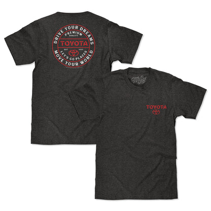 Toyota 'Drive Your Dreams' Double-Sided T-Shirt – Charcoal Heather