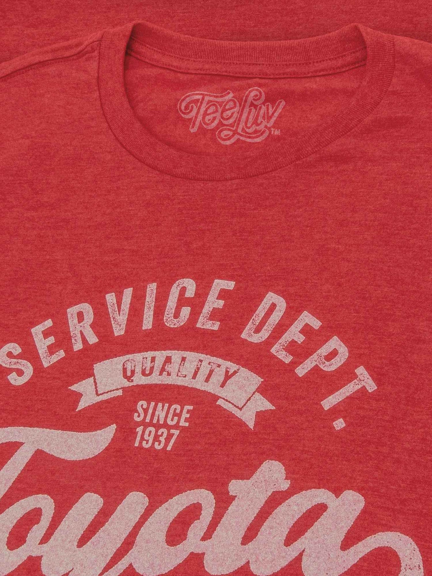 Toyota 'Service Dept. Premium Parts' Quality Since 1937 T-Shirt – Heather Red