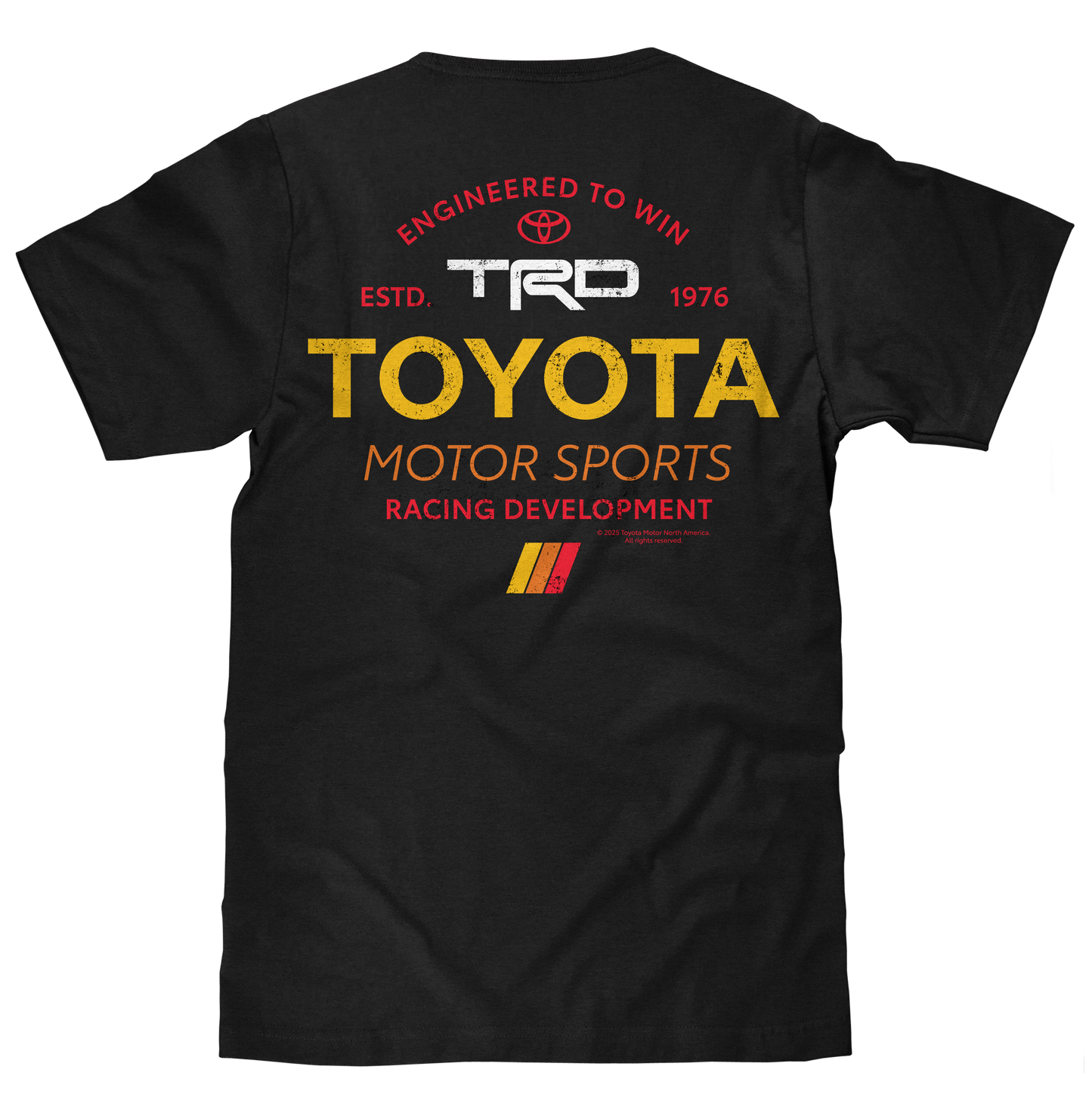 Toyota TRD 'Engineered To Win' Double-Sided T-Shirt – Black