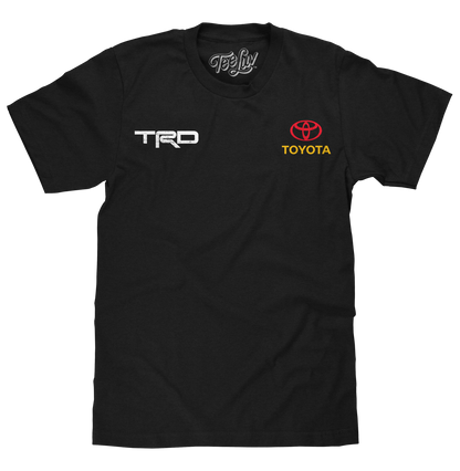 Toyota TRD 'Engineered To Win' Double-Sided T-Shirt – Black