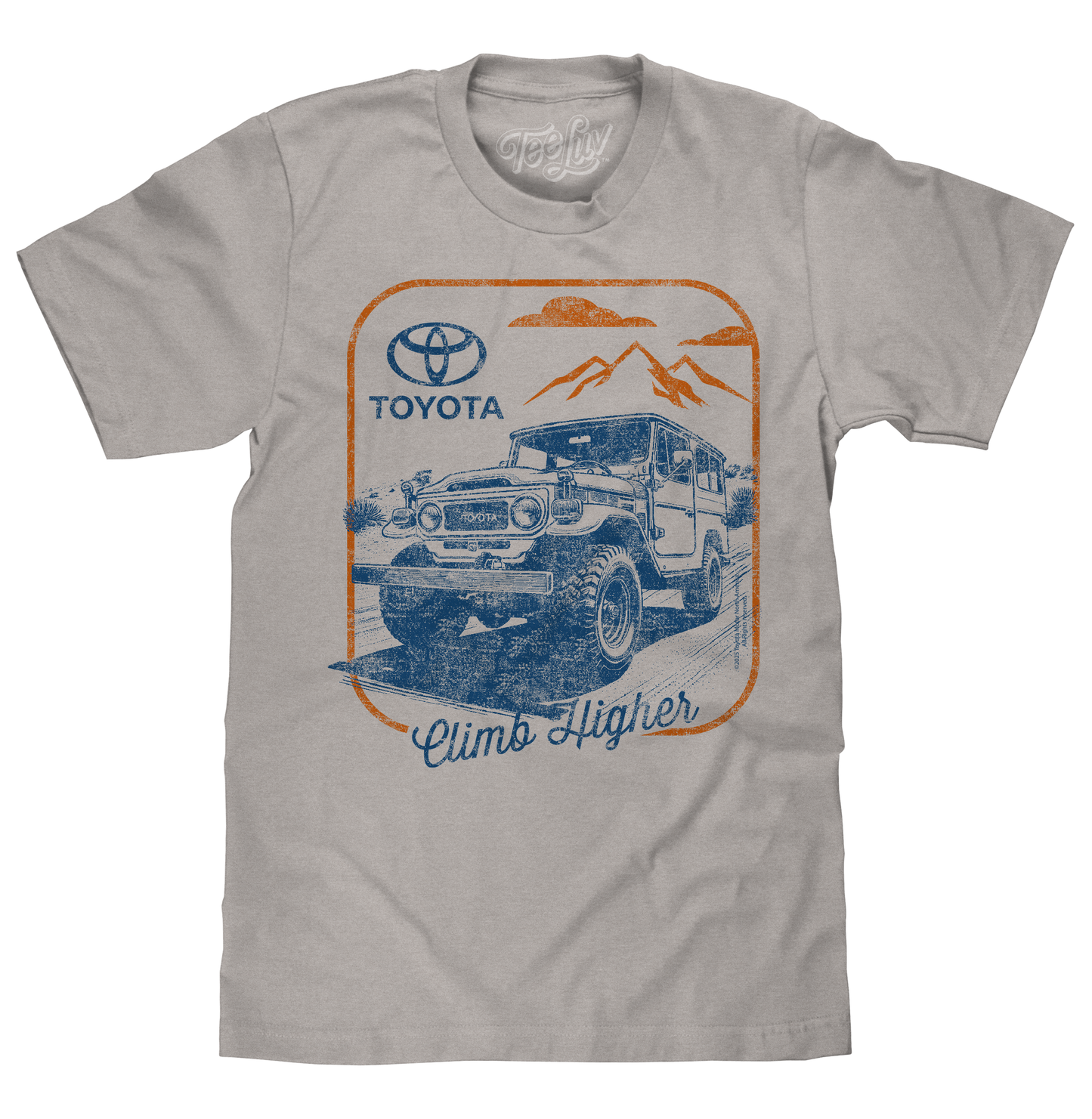 Toyota Land Cruiser 'Climb Higher' T-Shirt – Light Gray