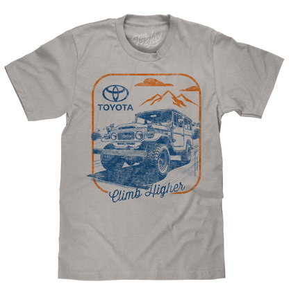 Toyota Land Cruiser 'Climb Higher' T-Shirt – Light Gray