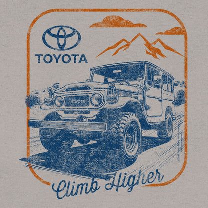 Toyota Land Cruiser 'Climb Higher' T-Shirt – Light Gray
