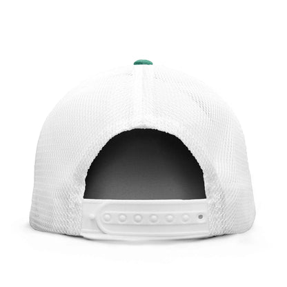 Toyota Mountain Sunset Mesh Back Trucker Hat | Turquoise & White