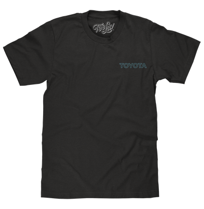 Toyota Supra MK2 'Ride Like The Wind' Double-Sided T-Shirt – Black
