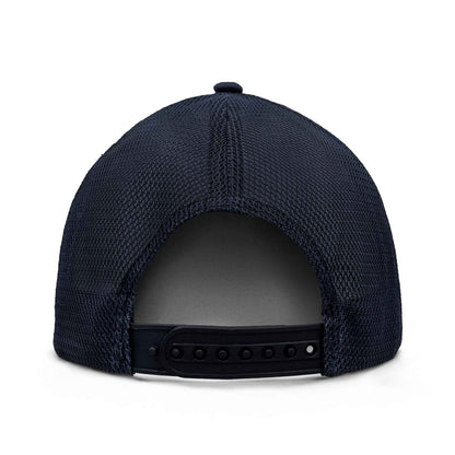 USPS Mr. ZIP Embroidered Mesh Back Trucker Hat | Gray & Navy
