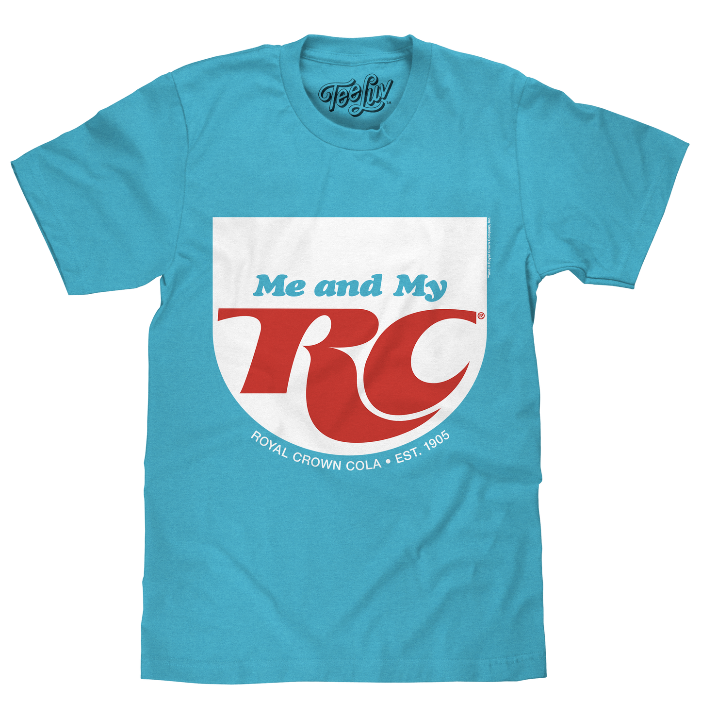 RC Cola 'Me and My RC' Royal Crown T-Shirt – Aqua Blue