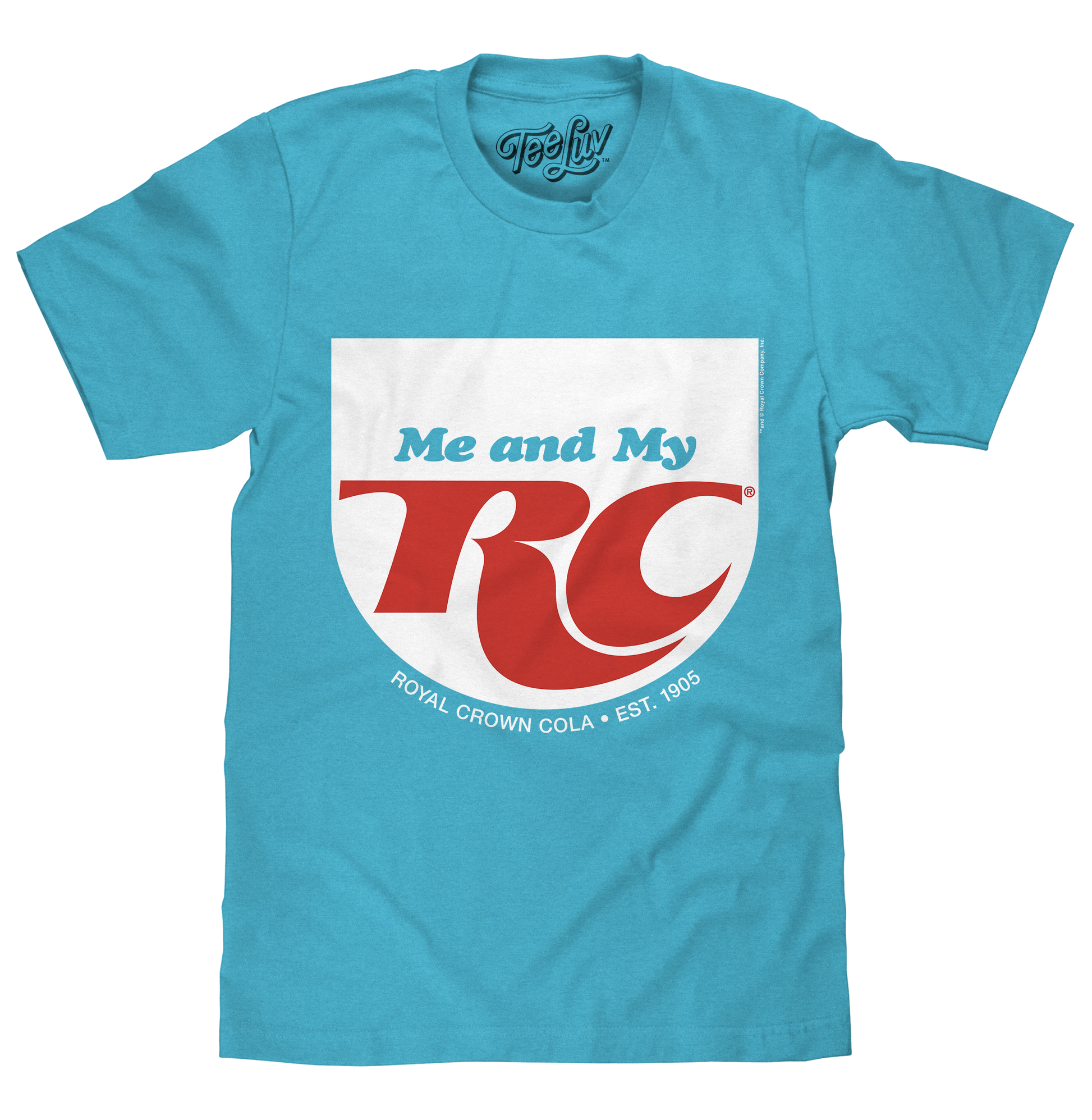 RC Cola 'Me and My RC' Royal Crown T-Shirt – Aqua Blue