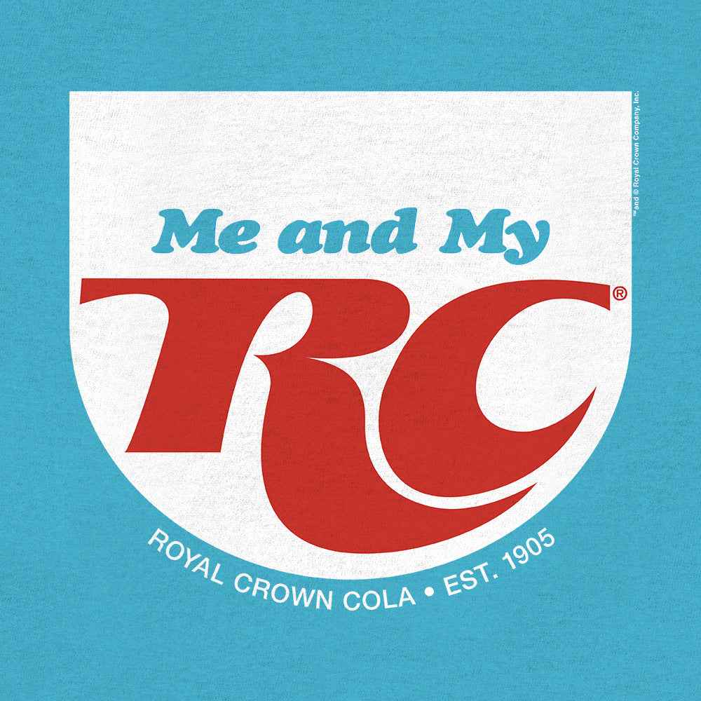 RC Cola 'Me and My RC' Royal Crown T-Shirt – Aqua Blue